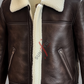 Original Sheepskin Brown Shearling Leather Jacket 