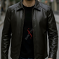 Conor Black Leather Jacket For Men (SF576)