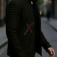 Aaron Nubuck Black Racer Leather Jacket For Men (SF561)
