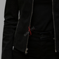Black Nubuk Leather Jacket for Women