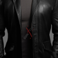 Original Sheepskin Black Body Fit Leather Blazer For Men (SF591)
