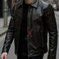 Conor Black Leather Jacket For Men (SF576)