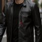 Viktor Black Racer Leather Jacket For Men (SF572)