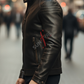 Aventis Black Classic Biker Leather Jacket For Men (SF527)