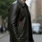 Conor Black Leather Jacket For Men (SF576)