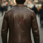 Endro Racer Brown Leather Jacket For Men (SF559)