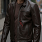 Viktor Coffee Brown Racer Leather Jacket For Men (SF569)