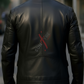 Brasca Black Leather Blazer Jacket For Men (SF596)