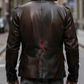 Distressed Dark Brown Leather Blazer For Men Real Sheepskin (SF533)