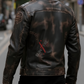 Cafe Racer Vintage style Brown Distressed Leather Jacket For Men (SF579)