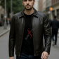 Conor Black Leather Jacket For Men (SF576)