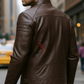 Austin Dark Brown Cafe Racer Leather Jacket For Men (SF142)
