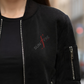 Nubuk Bomber Leather Jacket For Women