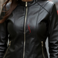 Racer Black Leather Jacket For Women 