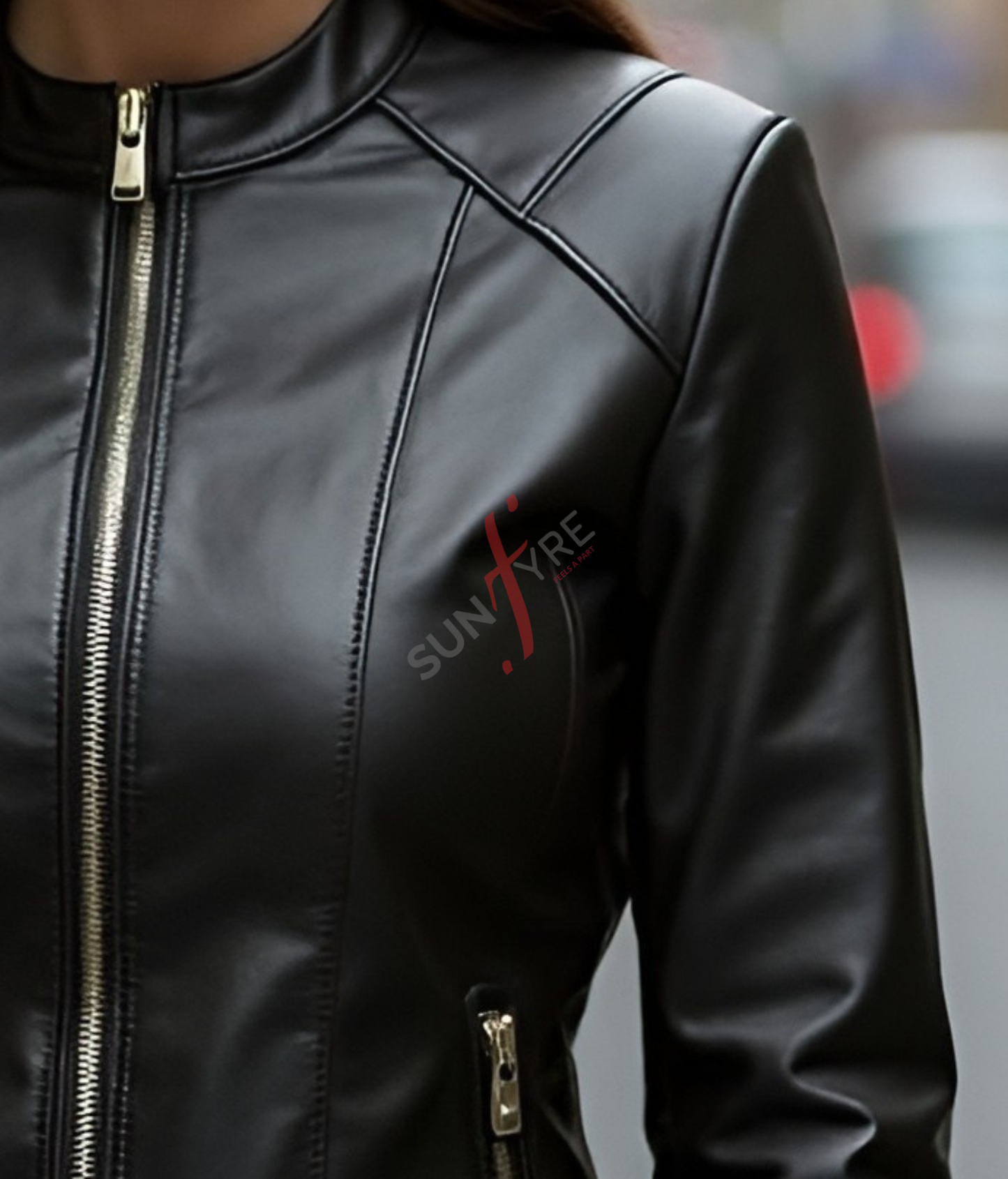 Black Leather Jacket For Women 