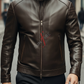 Aventis Brown Classic Biker Leather Jacket For Men (SF615)