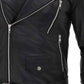 Brando Black Motorcycle Leather Jacket 