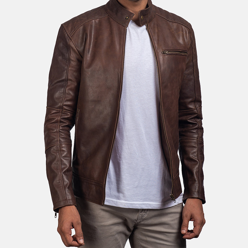  Brown Iconic Leather Jacket For Men