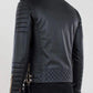 Black Motorcycle Leather Jacket For Men