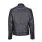 Original Sheepskin Black Quilted Leather Jacket Back