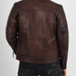 Original Sheepskin Brown Quilted Leather Jacket