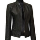 Cafe Racer Black Leather Jacket