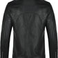 Cafe Racer Black Biker Leather Jacket For Men